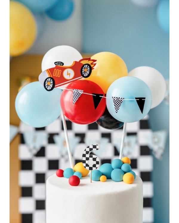 Birthday candle Number 6, 5.5 cm, mix