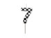 Birthday candle Number 7, 5.5 cm, mix