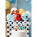 Birthday candle Number 7, 5.5 cm, mix