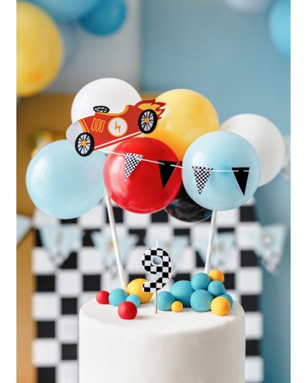 Birthday candle Number 9, 5.5 cm, mix
