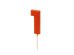 Birthday candle Number 1, 6 cm, red
