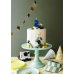 Birthday candle Number 2, 6 cm, blue