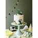 Birthday candle Number 3, 6 cm, green