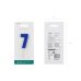 Birthday candle Number 7, 6 cm, blue