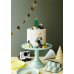 Birthday candle Number 8, 6 cm, green