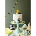 Birthday candle Number 9, 6 cm, yellow