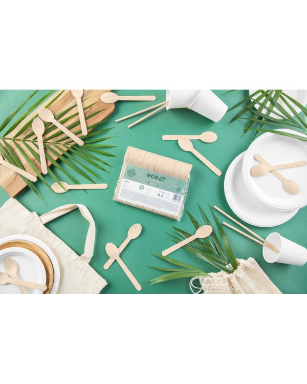 Wooden spoons, 16cm (1 pkt / 100 pc.)