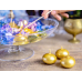 Floating candle disc, metallic, gold, 4cm (1 pkt / 50 pc.)