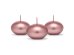 Floating candle disc, metallic, rose gold, 4cm (1 pkt / 50 pc.)