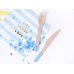 Wooden Cutlery, light blue, 16cm (1 pkt / 18 pc.)