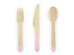 Wooden Cutlery, light pink, 16cm (1 pkt / 18 pc.)
