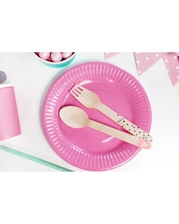 Wooden Cutlery, black, 16cm (1 pkt / 18 pc.)