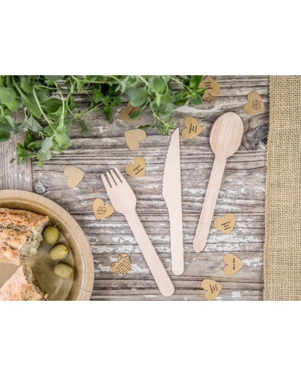 Wooden cutlery Woodland, 16cm (1 pkt / 18 pc.)