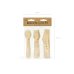 Wooden Cutlery Stars, gold, 16cm (1 pkt / 18 pc.)