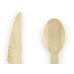 Wooden Cutlery Hearts, blush pink 16cm (1 pkt / 18 pc.)