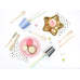 Wooden Cutlery Hearts, blush pink 16cm (1 pkt / 18 pc.)