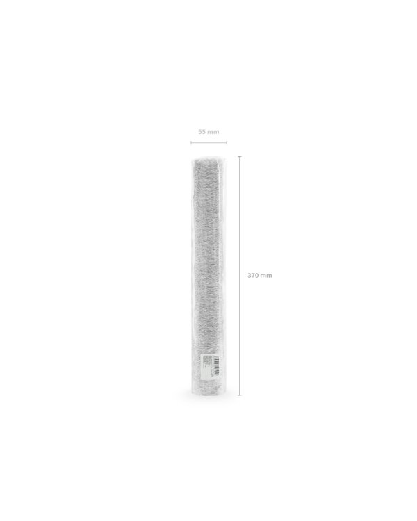 Decorative mesh - Fiber, silver, 0.36x9m