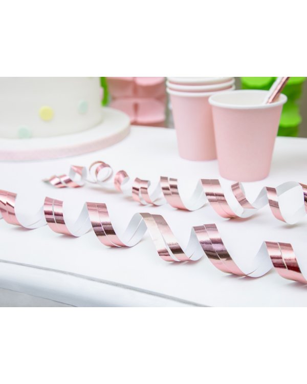 Steamers, rose gold, 3.8m (1 pkt / 18 pc.)