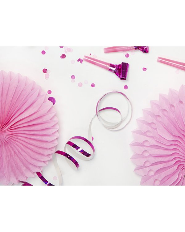 Holographic streamer, pink, 3.8m (1 pkt / 18 pc.)