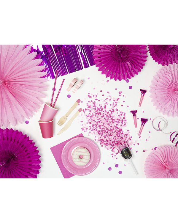 Holographic streamer, pink, 3.8m (1 pkt / 18 pc.)