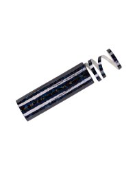 Holographic Streamers, black, 3.8 m (1 pkt / 18 pc.)
