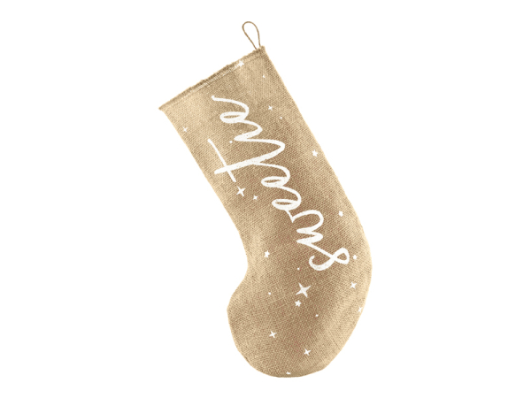 Decorative stocking Sweetie, white, 23x39.5cm