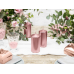 Pillar Candle, metallic, rose gold, 12x6cm (1 pkt / 6 pc.)