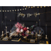 Taper candle, matt, black, 24cm (1 pkt / 10 pc.)