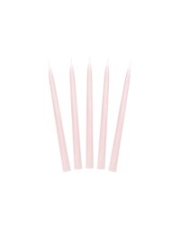 Taper candle, matt, dusty rose, 24cm (1 pkt / 10 pc.)