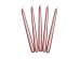 Taper candles, metallic, rose gold, 24cm (1 pkt / 10 pc.)