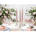 Taper candles, metallic, rose gold, 24cm (1 pkt / 10 pc.)