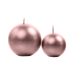 Candle Sphere, metallic, rose gold, 6cm (1 pkt / 10 pc.)
