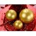 Candle Sphere, metallic, gold, 8cm (1 pkt / 6 pc.)