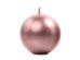 Candle Sphere, metallic, rose gold, 8cm (1 pkt / 6 pc.)