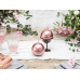 Candle Sphere, metallic, rose gold, 8cm (1 pkt / 6 pc.)
