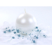 Candle Sphere, metallic, pearl, 8cm (1 pkt / 6 pc.)