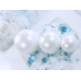 Candle Sphere, metallic, pearl, 8cm (1 pkt / 6 pc.)