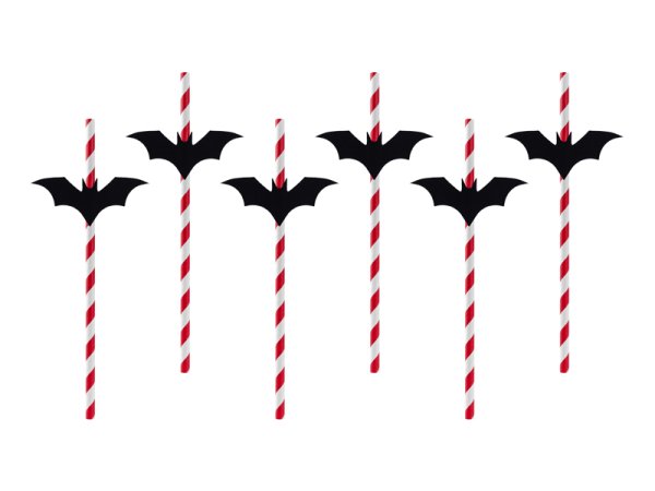 Straws Bats, 24cm (1 pkt / 6 pc.)