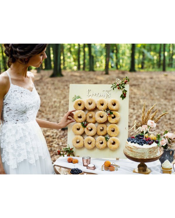 Donut Wall, natural wood, 45x55cm