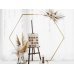 Hexagon backdrop stand, gold, 2m
