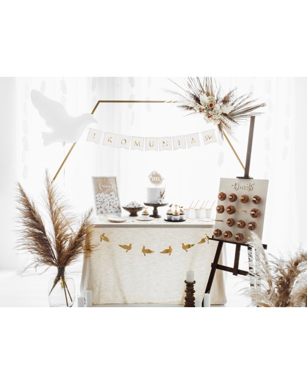 Hexagon backdrop stand, gold, 2m