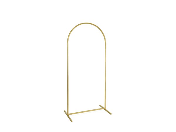 Backdrop stand, midi arch, gold, 80x180 cm