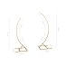 Stand with 2 Semi-Arch Bows, 200cm and 180cm - Set, Gold