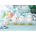 Eggs candles 6 pcs, mix, 7 cm (1 pkt / 6 pc.)