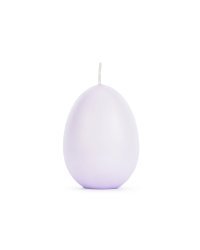 Egg candle, light violet, 10 cm