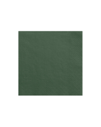 Napkins, 3 layers, bottle green, 33x33cm (1 pkt / 20 pc.)