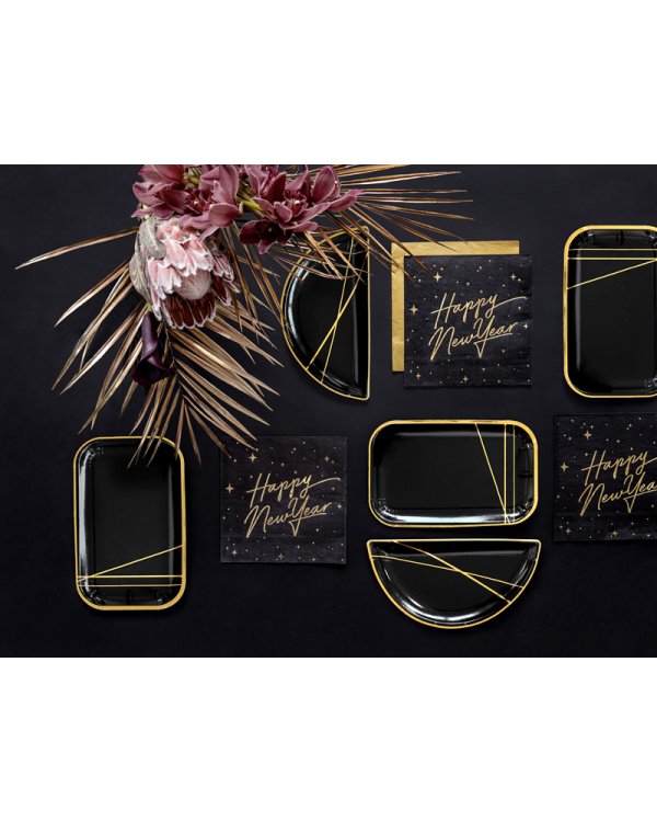 Napkins, 3 layers, gold metallic, 33x33cm (1 pkt / 20 pc.)
