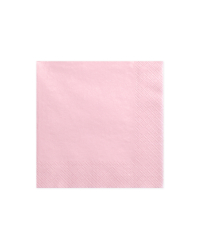 Napkins, 3 layers, light pink, 33x33cm (1 pkt / 20 pc.)
