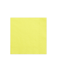Napkins, 3 layers, yellow, 33x33cm (1 pkt / 20 pc.)