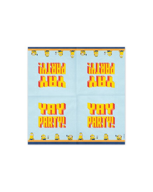 Napkins Minions, 33x33 cm, mix (1 pkt / 20 pc.)